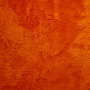 Schaffell Vegas Orange 050-109 Gefärbt Orange 90 cm Rücken